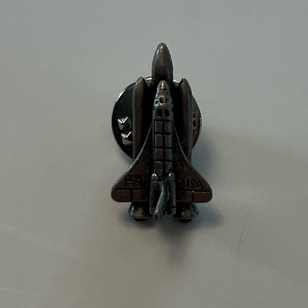 NASA Space Shuttle Lapel Pin with Butterfly Clutch